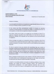 Questionnaire Régionales 2015: Réponse de Marion Maréchal-Le Pen (FN)