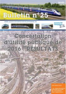 Bulletin N°25 – Concertation d’utilité publique de 2016 : RÉSULTATS